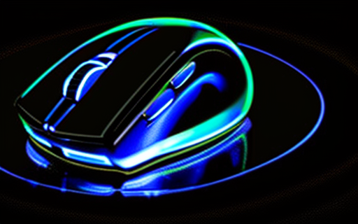 a-computer-mouse-glowing-with-blue-hues-centered-dark-background-intense-lighting-waves-of-light-341873868