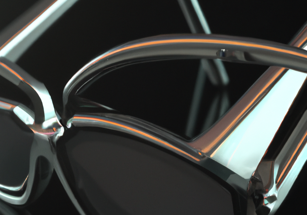 a-3d-render-of-big-futuristic-sunglasses-made-of--silver-frame-with-fluid-metal-shapes-on-a-black-b-